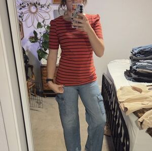 Forever 21 Red Striped Shirt